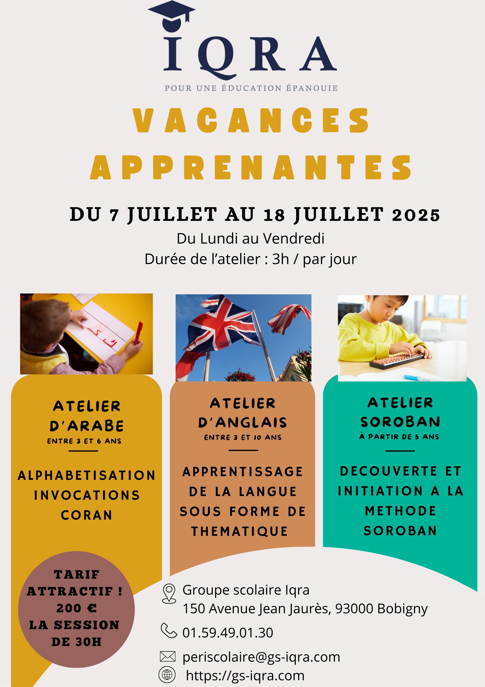Flyer Vacances apprenantes péri